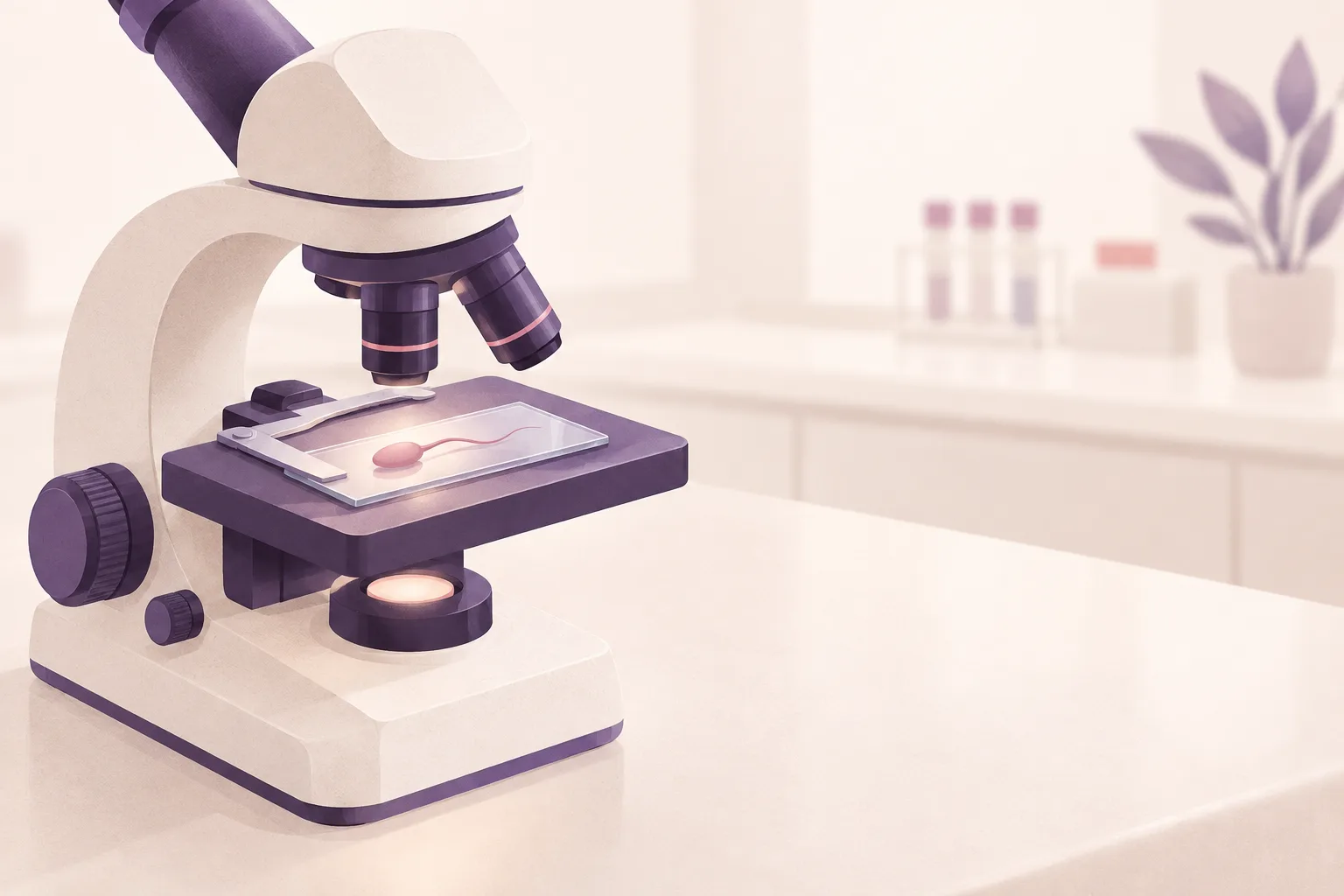 Sperm sayısı ve erkek infertilitesi temalı çizim